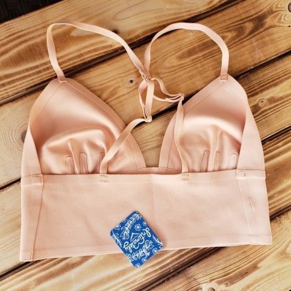 (S) Free People Sage Longline Peach Bra - Picture 7 of 7